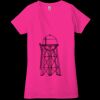 Ladies' Jersey Short-Sleeve Deep V-Neck T-Shirt Thumbnail