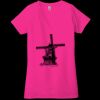 Ladies' Jersey Short-Sleeve Deep V-Neck T-Shirt Thumbnail