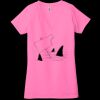 Ladies' Jersey Short-Sleeve Deep V-Neck T-Shirt Thumbnail