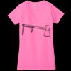 Ladies' Jersey Short-Sleeve Deep V-Neck T-Shirt Thumbnail