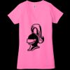 Ladies' Jersey Short-Sleeve Deep V-Neck T-Shirt Thumbnail