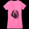 Ladies' Jersey Short-Sleeve Deep V-Neck T-Shirt Thumbnail