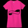 Ladies' Jersey Short-Sleeve Deep V-Neck T-Shirt Thumbnail