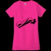 Ladies' Jersey Short-Sleeve Deep V-Neck T-Shirt Thumbnail