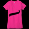 Ladies' Jersey Short-Sleeve Deep V-Neck T-Shirt Thumbnail