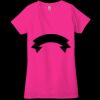 Ladies' Jersey Short-Sleeve Deep V-Neck T-Shirt Thumbnail