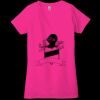 Ladies' Jersey Short-Sleeve Deep V-Neck T-Shirt Thumbnail