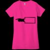 Ladies' Jersey Short-Sleeve Deep V-Neck T-Shirt Thumbnail