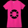 Ladies' Jersey Short-Sleeve Deep V-Neck T-Shirt Thumbnail