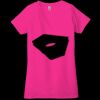 Ladies' Jersey Short-Sleeve Deep V-Neck T-Shirt Thumbnail