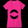 Ladies' Jersey Short-Sleeve Deep V-Neck T-Shirt Thumbnail