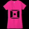 Ladies' Jersey Short-Sleeve Deep V-Neck T-Shirt Thumbnail