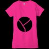 Ladies' Jersey Short-Sleeve Deep V-Neck T-Shirt Thumbnail