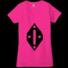 Ladies' Jersey Short-Sleeve Deep V-Neck T-Shirt Thumbnail