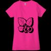 Ladies' Jersey Short-Sleeve Deep V-Neck T-Shirt Thumbnail