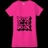 Ladies' Jersey Short-Sleeve Deep V-Neck T-Shirt Thumbnail