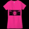 Ladies' Jersey Short-Sleeve Deep V-Neck T-Shirt Thumbnail