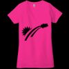 Ladies' Jersey Short-Sleeve Deep V-Neck T-Shirt Thumbnail