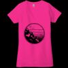 Ladies' Jersey Short-Sleeve Deep V-Neck T-Shirt Thumbnail