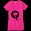 Ladies' Jersey Short-Sleeve Deep V-Neck T-Shirt Thumbnail