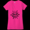 Ladies' Jersey Short-Sleeve Deep V-Neck T-Shirt Thumbnail