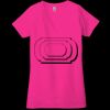 Ladies' Jersey Short-Sleeve Deep V-Neck T-Shirt Thumbnail