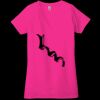 Ladies' Jersey Short-Sleeve Deep V-Neck T-Shirt Thumbnail