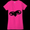 Ladies' Jersey Short-Sleeve Deep V-Neck T-Shirt Thumbnail