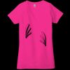 Ladies' Jersey Short-Sleeve Deep V-Neck T-Shirt Thumbnail