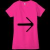 Ladies' Jersey Short-Sleeve Deep V-Neck T-Shirt Thumbnail