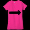 Ladies' Jersey Short-Sleeve Deep V-Neck T-Shirt Thumbnail