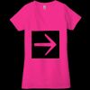 Ladies' Jersey Short-Sleeve Deep V-Neck T-Shirt Thumbnail