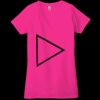 Ladies' Jersey Short-Sleeve Deep V-Neck T-Shirt Thumbnail