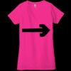 Ladies' Jersey Short-Sleeve Deep V-Neck T-Shirt Thumbnail