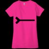 Ladies' Jersey Short-Sleeve Deep V-Neck T-Shirt Thumbnail