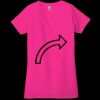 Ladies' Jersey Short-Sleeve Deep V-Neck T-Shirt Thumbnail