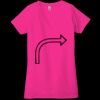 Ladies' Jersey Short-Sleeve Deep V-Neck T-Shirt Thumbnail