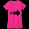 Ladies' Jersey Short-Sleeve Deep V-Neck T-Shirt Thumbnail