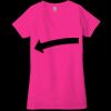 Ladies' Jersey Short-Sleeve Deep V-Neck T-Shirt Thumbnail