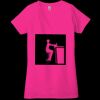 Ladies' Jersey Short-Sleeve Deep V-Neck T-Shirt Thumbnail