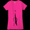 Ladies' Jersey Short-Sleeve Deep V-Neck T-Shirt Thumbnail