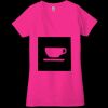 Ladies' Jersey Short-Sleeve Deep V-Neck T-Shirt Thumbnail