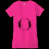 Ladies' Jersey Short-Sleeve Deep V-Neck T-Shirt Thumbnail