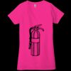 Ladies' Jersey Short-Sleeve Deep V-Neck T-Shirt Thumbnail