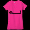 Ladies' Jersey Short-Sleeve Deep V-Neck T-Shirt Thumbnail