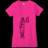 Ladies' Jersey Short-Sleeve Deep V-Neck T-Shirt Thumbnail