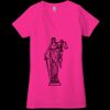 Ladies' Jersey Short-Sleeve Deep V-Neck T-Shirt Thumbnail