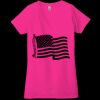 Ladies' Jersey Short-Sleeve Deep V-Neck T-Shirt Thumbnail