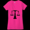 Ladies' Jersey Short-Sleeve Deep V-Neck T-Shirt Thumbnail