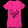 Ladies' Jersey Short-Sleeve Deep V-Neck T-Shirt Thumbnail